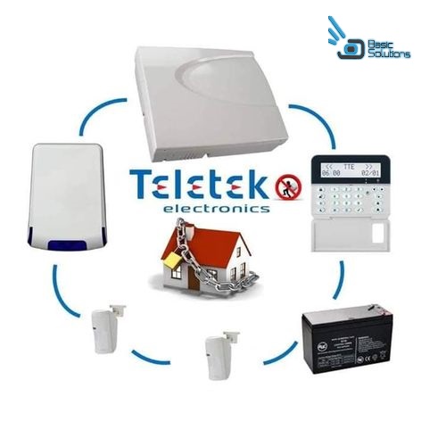 Teletek KIT Système Alarme Filaire 8 Zones